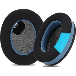 Replacement Cooling-Gel Ear Pads for Sony WH-1000XM4,High-Density, Shock-Absorbing Foam,Ice Silk Fabric (Blue)