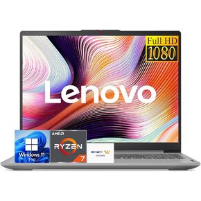 Lenovo IdeaPad Slim 3 Business Laptop, Ryzen 7 7730U Processor (Beats i7-1355U), 15.6" FHD LED Display, 16GB RAM, 1TB PCIe SSD, SD Card Reader, WiFi 6, Windows 11 Pro, WOWPC Recovery USB