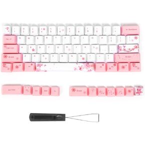 VBESTLIFE 73PCs Cute Pattern Keycaps, PBT Material, Easy Installation, Universal for Mechanical Keyboard (6064)