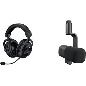 Logitech G PRO X 2 Lightspeed Wireless Gaming Headset + Yeti G Studio Active Dynami XLR Broadcast Micropone Internal Shockmount