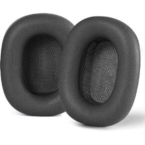Replacement Ear Pads for Airpods Max Headphones, Earpads Cushions with Noise Cancelling Foam, Soft Protein Skin Fabric, Red