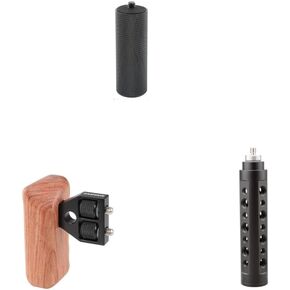 CAMVATE Camera Grip SLR DSLR Stabilizer + DSLR Wooden Handle Grip + 1/4"-20 Thread Mount