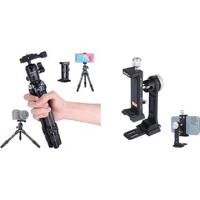 AOKA 15.7in/0.97lb Lightweight Compact Carbon Fiber Tripod with 360° Ballhead Travel Mini Tripod for Mobile Phone and Compact Mirrorless Cameras 28-Inch