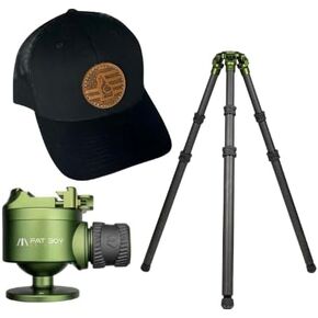 Elevate 3 Section Tripod, Invert 50mm Inverted Ball Head and Fatboy Trucker hat Bundle