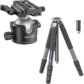 UX7 Special-Shaped Center Column Carbon Fiber Tripod and EH46L Tripod Ball Head Bundle