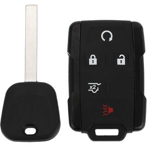 X AutoHaux 315MHz M3N-32337100 إدخال مفتاح الإهمال عن بُعد مفتاح الإشعال عن بعد FOB لـ CHEVROLET Suburban 2016-2020 لـ Chevrolet Tahoe 2017-2020 لـ GMC Yukon 2015-2020 46 Chip 5 Buttons