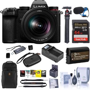 Panasonic LUMIX DC-S5 Mirrorless Camera with LUMIX S 20-60mm f/3.5-5.6 L-Mount Lens