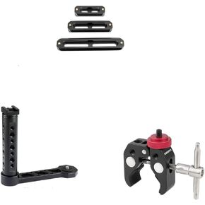 CAMVATE Triple NATO Rail Quick Release Bar + Universal L Bracket Handle + Super Clamp