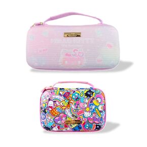 Sonix x Sanrio Nintendo Switch Carrying Case (Hello Kitty 50th Anniversary) + GameCard Case (Hello Kitty and Friends Stickers)