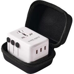 67W Universal Travel Adapter ، محول التوصيل الدولي مع 3XUSB-C 67W PD & 1XUSB-A 45W QC Charge ، أفضل أساسيات السفر الهدايا مع النوع A و C و G و I مخرجات لأوروبا ونيوزيلندا New Zealand