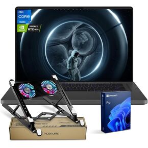 ASUS ROG Zephyrus Pro G16 VR-Ready Gaming Laptop, 16“ FHD 165Hz IPS, Intel i7-13620H, NVIDIA GeForce RTX 4070, 48GB RAM, 2TB SSD, Win 11 Pro, Bundle with PCO Notebook Folding Radiator, Laptop Cooler