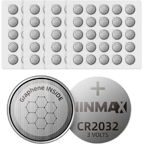Ninmax® CR2032 3V Lithium Battery ، 6 Count ، متوافق مع Airtag و Key Fob و Contact Sensor والأجهزة الأخرى