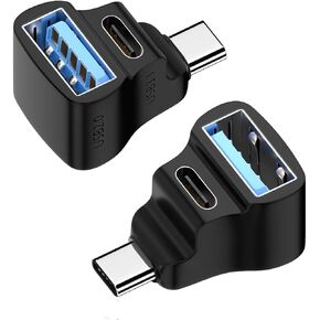 180° U-Shaped USB Type C Adapter OTG 20Gbps Fast Data Transfer USBC Charging Converter for Steam Deck/Nintendo Switch
