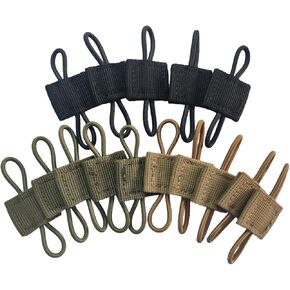 15PCS- MOLLE Attachment Kit - Tactical Elastic Webbing Straps & Buckles for Military Backpacks, Vests, Gear.