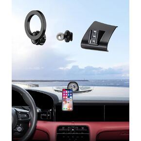 Car Phone Holder for Porsche Taycan 2019-2025 Accessories, 360° Rotation Phone Mount Compatible with MagSafe, Cell Phone Holder Does Not Affect Air Vent