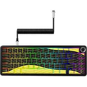 الهجوم Shark X65Pro هو لوحة المفاتيح الميكانيكية المغناطيسية السريعة ، 60 ٪ قابلة للتبديل ، مستشعر تأثير القاعة ، تشغيل قابل للتعديل ، RGB Tri-mod