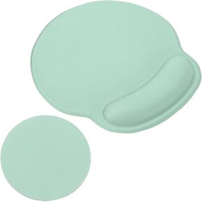 PATIKIL Gel Mouse Pad with Wrist Rest, Ergonomic Mouse Pad with Coaster Comfortable Memory Foam Non-Slip Base Soft for Computer Laptop Office, Gray