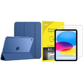JETech iPad (A16) 11th/10th Generation (2025/2022) Case and Screen Protector Bundle