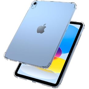 بدلة حالة واضحة لـ iPad (A16) الجيل الحادي عشر 2025 11 بوصة/10 جيل 2022 10.9 بوصة ، TPU ناعمة خفيفة الوزن ، الغطاء اللوحي الشفاف المضاد للخلع ، مقاوم للأثر المقاوم للصدمة ، واضحة ، واضحة
