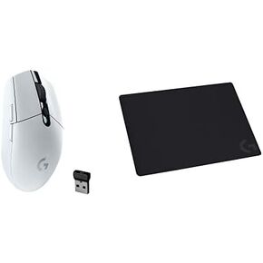 Logitech G305 Lightspeed Wireless Gaming Mouse, Hero 12K Sensor, 12,000 DPI, Lightweight, 6 Programmable Buttons, 250h Battery Life - Mint + Logitech G240 Cloth Gaming Mouse Pad