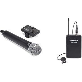 Samson Go MIC Mobile Professional المحترفين المحمول باليد للفيديو والتقنيات GO MIC Mobile PXD2 Wireless Beltpack Transmitter مع LM8 Lavalier Microphone