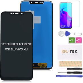 for BLU VIVO XL4 Screen Replacement for BLU VIVO XL4 LCD Digitizer Repair Kits for BLU V0350WW Touch Screen Display Assembly Replacment 6.2" Black