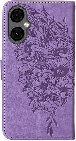 متوافق مع Blu G64 CASE Blu G64 Wallet Phone Case Blu G64 G1010WW 2024 6.8 "غطاء حالة الهاتف الذكي [الفراشة من الجلد المغناطيسي مع حافلة بطاقة الائتمان Kickstand] - in Kuwait