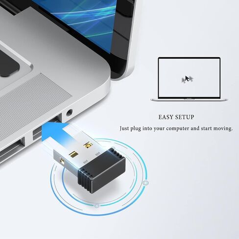 Undetectable USB Mouse Jiggler - Silent & Portable Mouse Mover Simulator, Auto Random Cursor Movement to Keep PC/Computer Active, Prevent Sleep Mode for Remote Work, Online Classes 1 PCS in Saudi Arabia