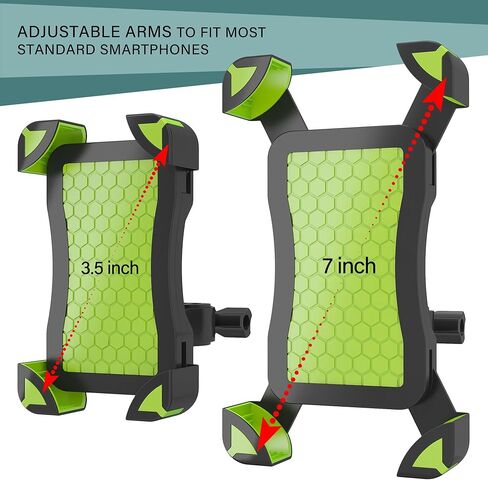 ARTIX Bicycle Mount Phone Holder for Bike, Cradle Stand Features 360 Rotation Capability and Universal Clamp for iPhone/Android/Samsung/Nexus (Green) in Kuwait