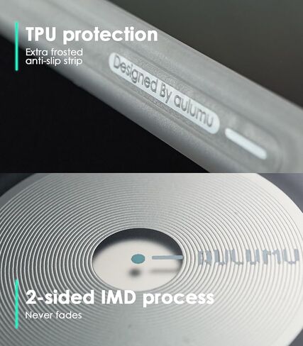 Aulumu S25 Ultra Galaxy Magnetic Case | تقنية IMD الحرارية | متوافق مع Magsafe | التبريد السلبي Samsung Galaxy S25 Ultra Case - رمادي شفاف in Kuwait