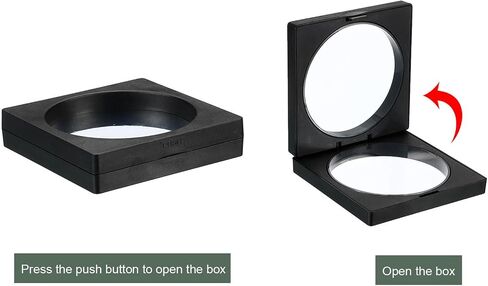 YOKIVE 3D Floating Display Case, Coin Display Holder Stands Frame Display Case, Holder with Base, Great for Challenge Coin Medal (Black, 5.5x5.5-Inch) in Saudi Arabia