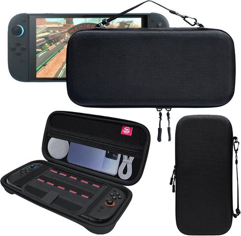 Uxilep Carrying Case Compatible with Nintendo Switch 2 (2025),Portable Hard Shell Carry Case with 10 Game Card Slots,Protective Travel Bag for Nintendo Switch 2 Console Accessories in Saudi Arabia