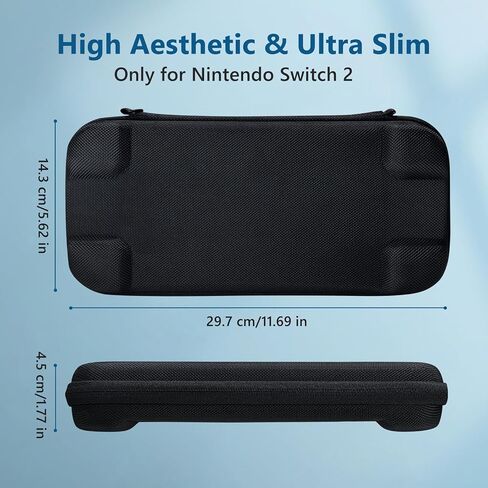 Uxilep Carrying Case Compatible with Nintendo Switch 2 (2025),Portable Hard Shell Carry Case with 10 Game Card Slots,Protective Travel Bag for Nintendo Switch 2 Console Accessories in Saudi Arabia