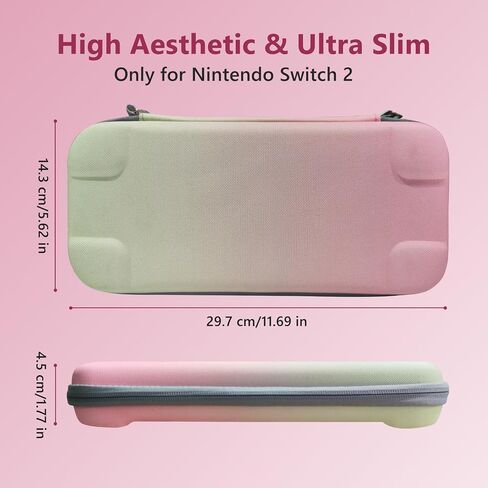 Uxilep Carrying Case Compatible with Nintendo Switch 2 (2025),Portable Hard Shell Carry Case with 10 Game Card Slots,Protective Travel Bag for Nintendo Switch 2 Console Accessories in Saudi Arabia