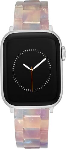 Resin Bands Compatible with Apple Watch Bands for Women Lightweight Tortoiseshell Watch Strap 38mm 40mm 41mm 42mm S10 Dressy Watches Band Wristband for iwatch Series 9/8/7/6/5/4/3/2/1/SE in Saudi Arabia