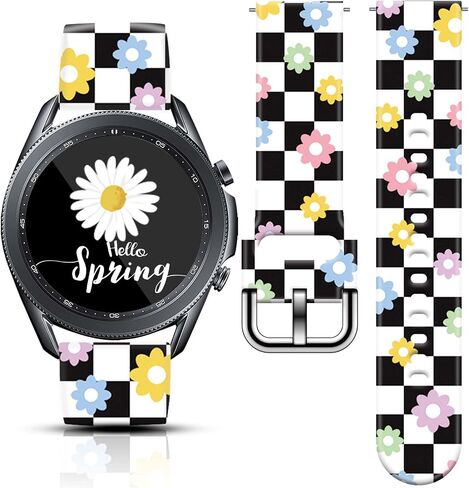 22 ملم ساعة الساقية شريط متوافق مع Samsung Galaxy Watch 46 مم/Galaxy Watch 3 45 ملم/ترس S3 كلاسيكي/حدودي ، حزام ساعة ساعة للنساء الرجال in Kuwait