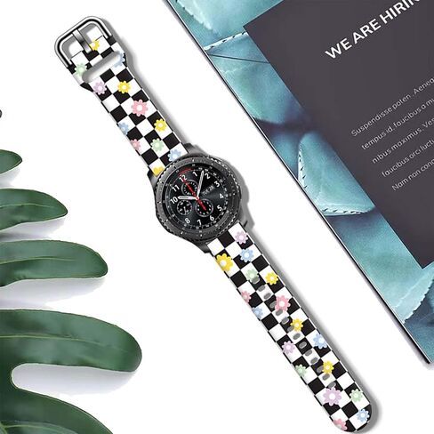 22 ملم ساعة الساقية شريط متوافق مع Samsung Galaxy Watch 46 مم/Galaxy Watch 3 45 ملم/ترس S3 كلاسيكي/حدودي ، حزام ساعة ساعة للنساء الرجال in Kuwait