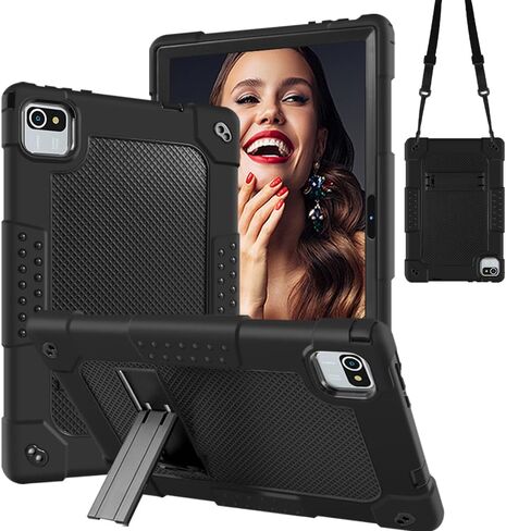 for ZZB 10 Inch Tablet Case,for MB1001 10.1 Tablet Case Kids Friendly Shockproof Shoulder Strap Shell for CZZ/Okaysea 10.1/HAPPYBE/ANYLAKE/Freeski OLEXEX Bestski/Velorim Tablet (Navy/Green) in Saudi Arabia
