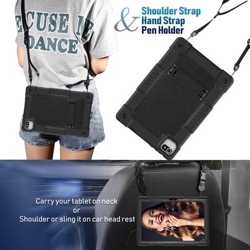 for ZZB 10 Inch Tablet Case,for MB1001 10.1 Tablet Case Kids Friendly Shockproof Shoulder Strap Shell for CZZ/Okaysea 10.1/HAPPYBE/ANYLAKE/Freeski OLEXEX Bestski/Velorim Tablet (Navy/Green) in Saudi Arabia