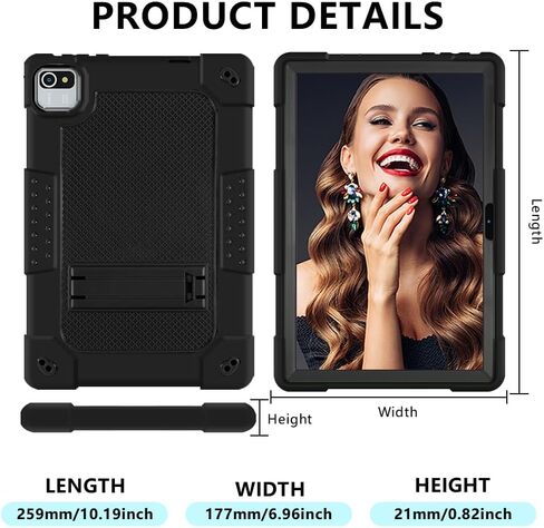 for ZZB 10 Inch Tablet Case,for MB1001 10.1 Tablet Case Kids Friendly Shockproof Shoulder Strap Shell for CZZ/Okaysea 10.1/HAPPYBE/ANYLAKE/Freeski OLEXEX Bestski/Velorim Tablet (Navy/Green) in Saudi Arabia