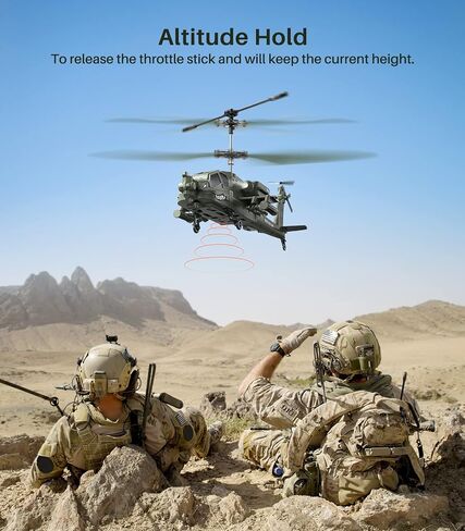 SYMA Remote Control Helicopter with 4*Spare Blades, 1* USB Cable, 1*Screwdriver, 2.4GHz RC Army Helicopter Ideal Gift for Kids Beginners in Saudi Arabia