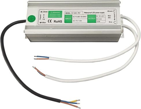 LED Driver Power Supply AC 110-260V إلى DC 12V 150W IP67 محول محول محول مقاوم للماء لضوء شريط LED في الهواء الطلق ، مشروع الكمبيوتر ، نظام أمان كاميرا CCTV in Saudi Arabia