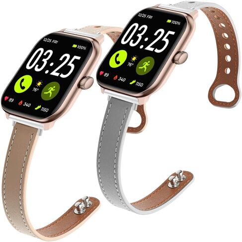 Lysandra for Spade & Co Health Smartwatch 4 Band ، استبدال حزام جلدي سليم 22 مم (حزمة) متوافق مع Watch Smartwatch Spade & Co Health / 22 مم. in Kuwait