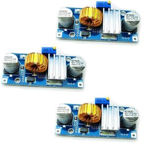 3 Pieces of DC-DC Buck Converter Step Down Module with Power Output Ranging from 1.23 V to 36 V.