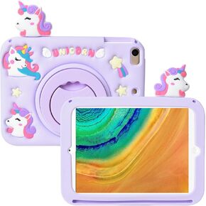 Cartoon Case for Samsung Galaxy Tab A8 10.5" 2022，MONEHOYSY Cute Soft Silicone Kickstand [Drop Proof,Shock Proof,Anti Slip] Back Stand Cover Case for Kids Children Teens Girls Boys (Stitch)