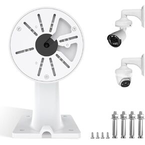OOSSXX Universal CCTV Security Camera Mount Wall Mount Bracket for Surveillance House Indoor Bullet Dome IP Camera Holder Outdoor Junction Box Cable Pole Mounting Arm