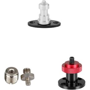 CAMVATE 1/4"-20 Thread Screw Connector + 1/4"-20 Male Thread Screw + 1/4"-20 & 3/8"-16 and 5/8-27