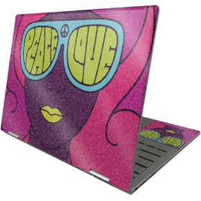 MightySkins Glossy Glitter Skin Compatible with HP Envy x360 13" (2022) - Fluorescent Rave | Protective, Durable High-Gloss Glitter Finish | Easy to Apply and Change Styles | Made in The USA