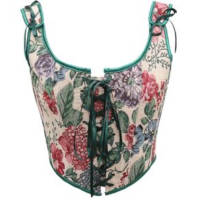 bslingerie Women Retro Vintage Victorian Push Up Bustier Going Out Crop Top Tank Top Corset Corset