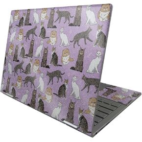 MightySkins Glossy Glitter Skin Compatible with HP Envy x360 13" (2022) - Cat Chaos | Protective, Durable High-Gloss Glitter Finish | Easy to Apply, Remove, and Change Styles | Made in The USA